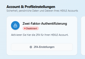 2FA-Einstellung